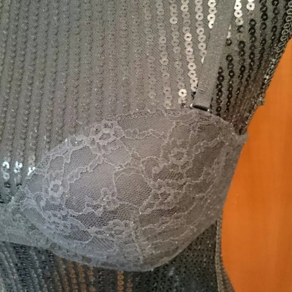 Victoria's Secret Black Lace Overlay Bra 34B - Picture 2 of 6